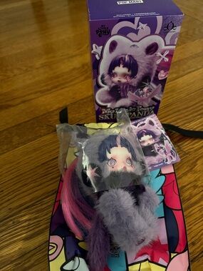 My Little Pony Skull Panda Plush Keychain - Purple 100% authentic